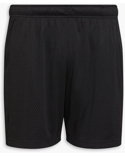 John Elliott Aau Perforated Jersey Shorts - Black