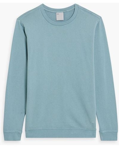 Onia French Cotton-terry Sweatshirt - Blue