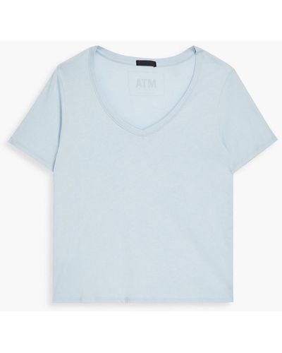 ATM Cotton-jersey T-shirt - Blue