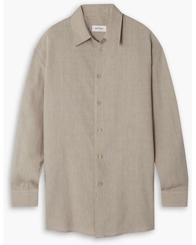Matteau Linen-blend Shirt - Natural