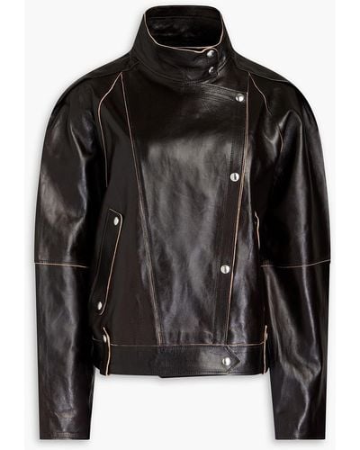 IRO Shona Leather Biker Jacket - Black