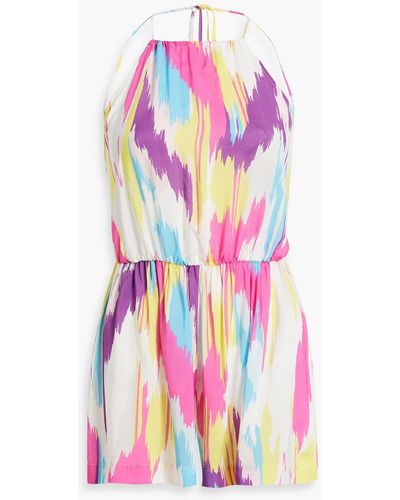 Missoni Printed Voile Playsuit - White