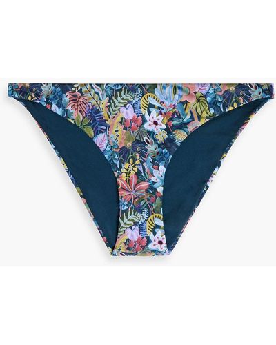 Onia Ashley Liberty-print Low-rise Bikini Briefs - Blue