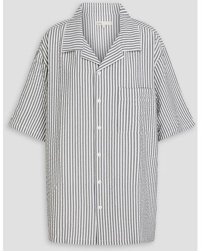 Onia Striped Chambray Shirt - Grey
