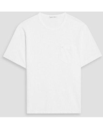 Alex Mill T-shirt aus baumwoll-jersey mit flammgarneffekt - Weiß