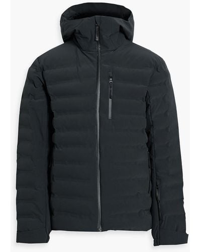Aztech Mountain Pyramid Quilted Hooded Ski Jacket - Blue