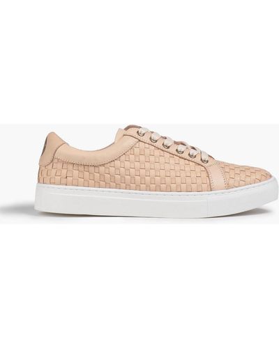 Australia Luxe True Woven Leather Sneakers - Natural