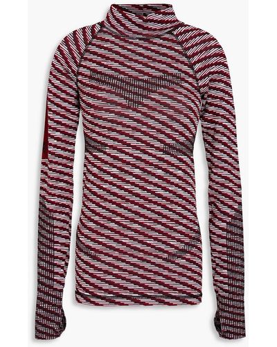 adidas By Stella McCartney Jacquard-knit Top - Red