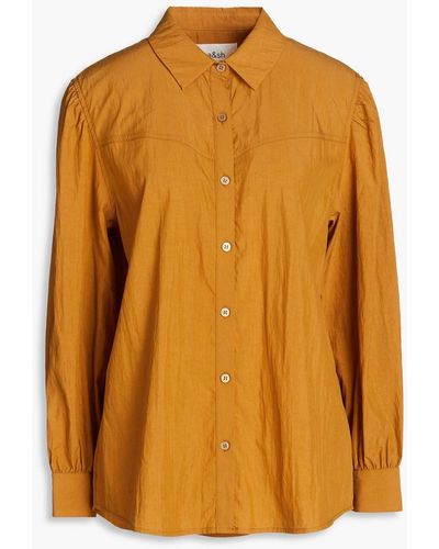 Ba&sh Prasil Lyocell-blend Shirt - Orange