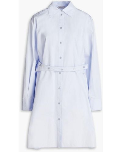 Nina Ricci Cotton-poplin Mini Shirt Dress - Blue