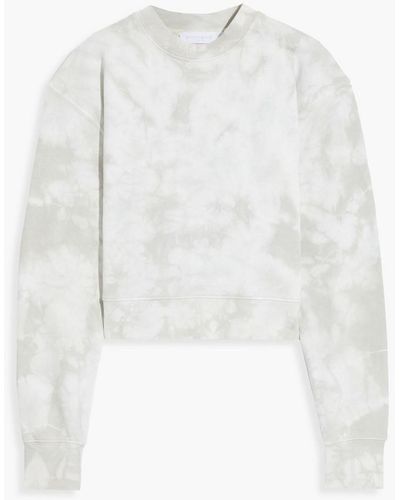 Jonathan Simkhai Cropped Tie-dyed Organic French Cotton-terry Sweatshirt - Multicolor