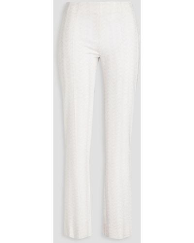 Missoni Knitted Straight-leg Trousers - White