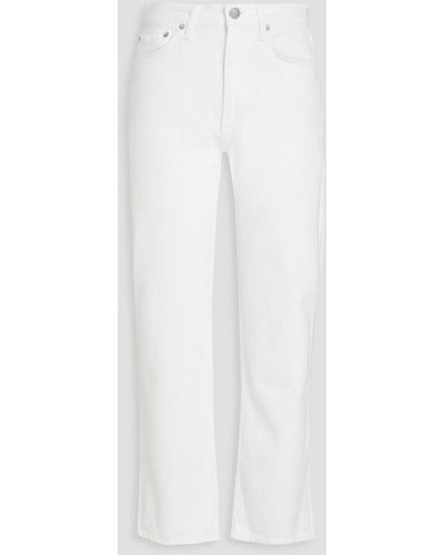 Rag & Bone Harlow Mid-rise Straight-leg Jeans - White