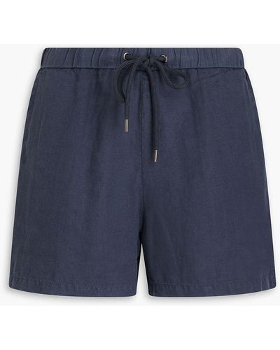 James Perse Linen Shorts - Blue
