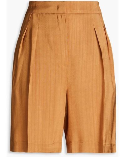 LVIR Gestreifte shorts aus webstoff - Orange
