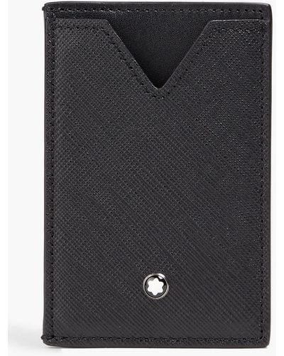 Montblanc Textured-leather Cardholder - Black