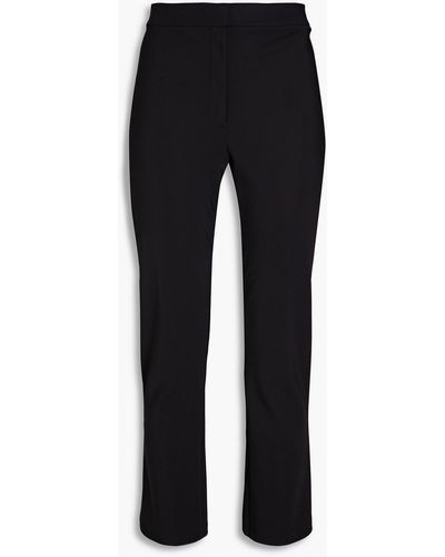 Theory Stretch-ponte Bootcut Trousers - Black