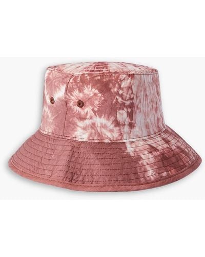 Acne Studios Brimmo Tie-dyed Cotton Bucket Hat - Pink