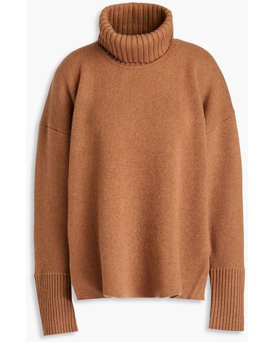 Proenza Schouler Cashmere-blend Turtleneck Jumper - Brown