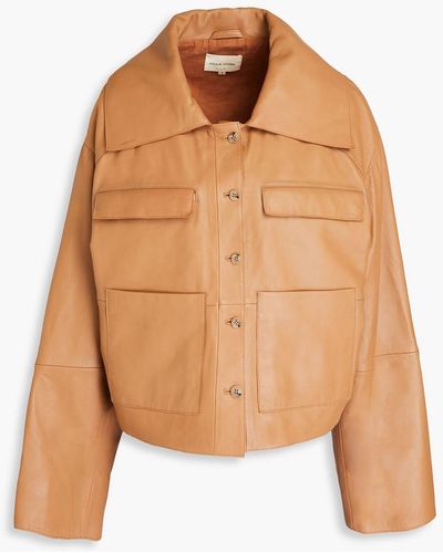 Loulou Studio Sulat Leather Jacket - Natural
