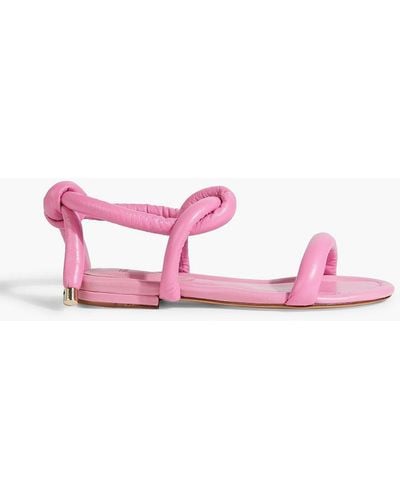 Alexandre Birman Aysha 10 Padded Leather Sandals - Pink