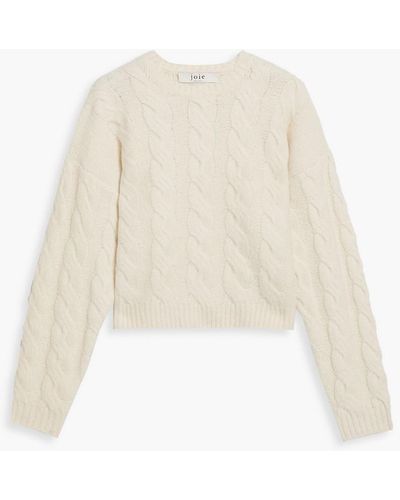Joie Hyannis Cable-knit Jumper - Natural