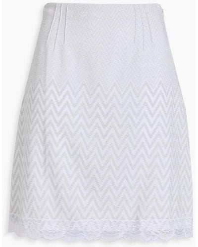 Missoni Crochet-knit Mini Skirt - White
