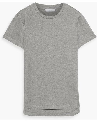 Iris & Ink Alice Mélange Organic Cotton-jersey T-shirt - Grey
