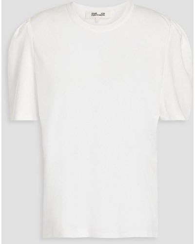 Diane von Furstenberg Fanco Cotton-jersey T-shirt - White