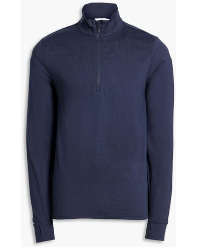 Onia Jersey Half-zip Sweatshirt - Blue