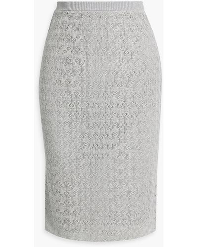 Missoni Crochet-knit Skirt - Grey