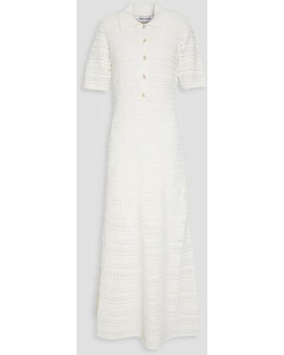 Rebecca Vallance Crochet-knit Midi Dress - White