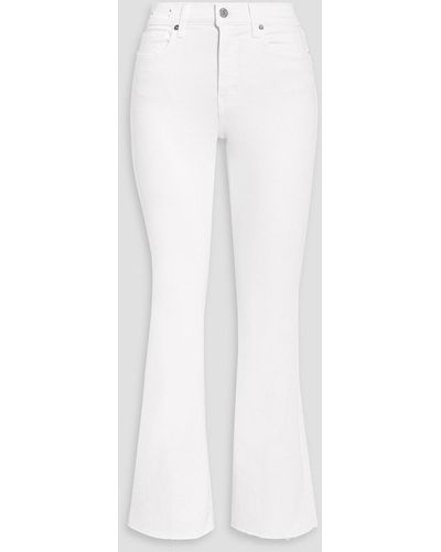 Veronica Beard Cameron High-rise Bootcut Jeans - White