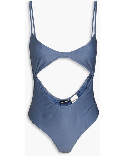 Jacquemus Aranja badeanzug mit cut-outs - Blau