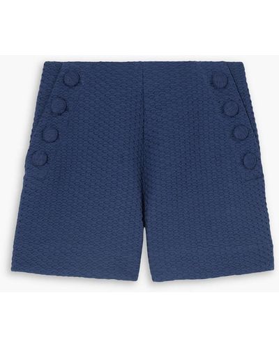 Lisa Marie Fernandez Sailor shorts aus baumwoll-piqué - Blau