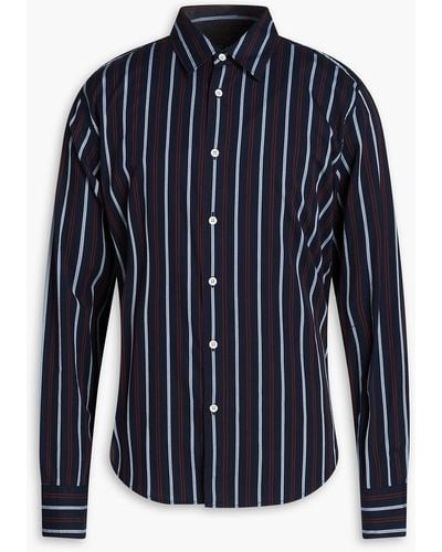 Rag & Bone Rove Striped Cotton-twill Shirt - Blue
