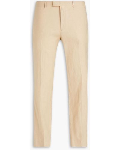 Sandro Linen Suit Trousers - Natural