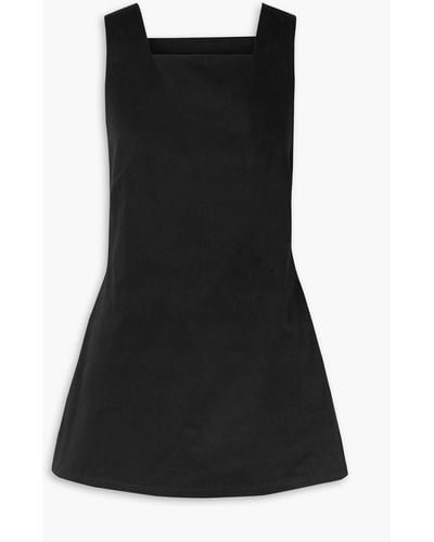Bondi Born Cotton-drill Mini Dress - Black