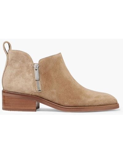 3.1 Phillip Lim Alexa Suede Ankle Boots - Natural