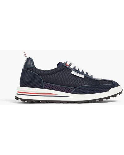 Thom Browne Tech Runner Mesh Trainers - Blue