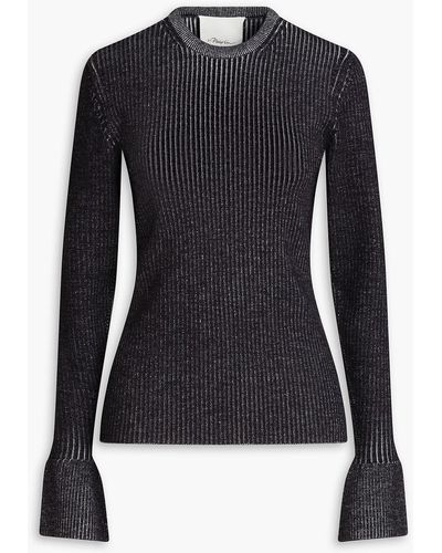 3.1 Phillip Lim Ribbed Wool-blend Sweater - Blue