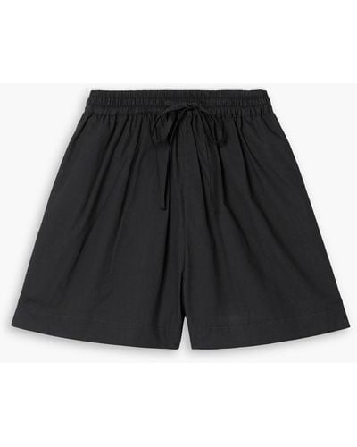 Matteau Cotton-poplin Shorts - Black