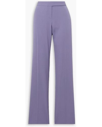 Stella McCartney Wool-blend Twill Straight-leg Trousers - Purple