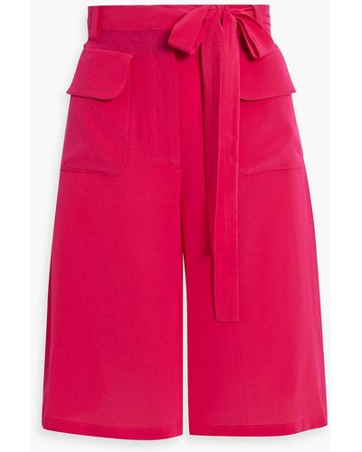 Valentino Garavani Silk Crepe De Chine Shorts - Pink