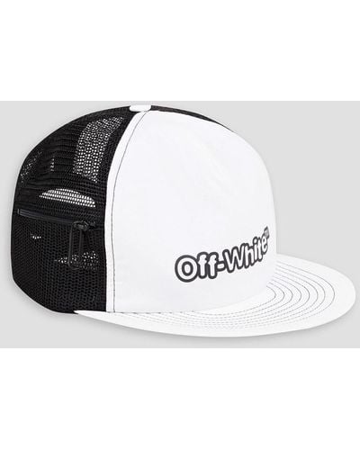 Off-White c/o Virgil Abloh Logo-print Shell And Mesh Baseball Cap - White