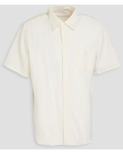 John Elliott Cotton-blend Cloqué Shirt - White
