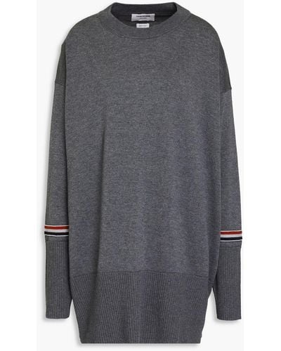 Thom Browne Oversized Wool Jumper - Grey