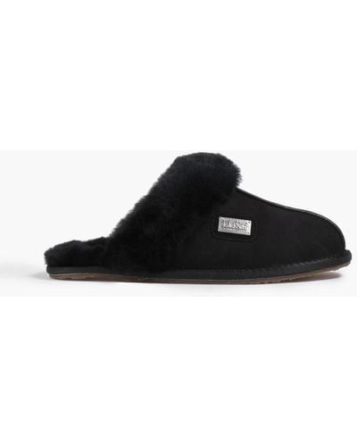 Australia Luxe Shearling Slippers - Black