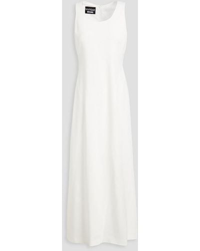 Boutique Moschino Crepe Maxi Dress - White