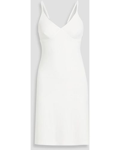 Norma Kamali Stretch-jersey Mini Slip Dress - White